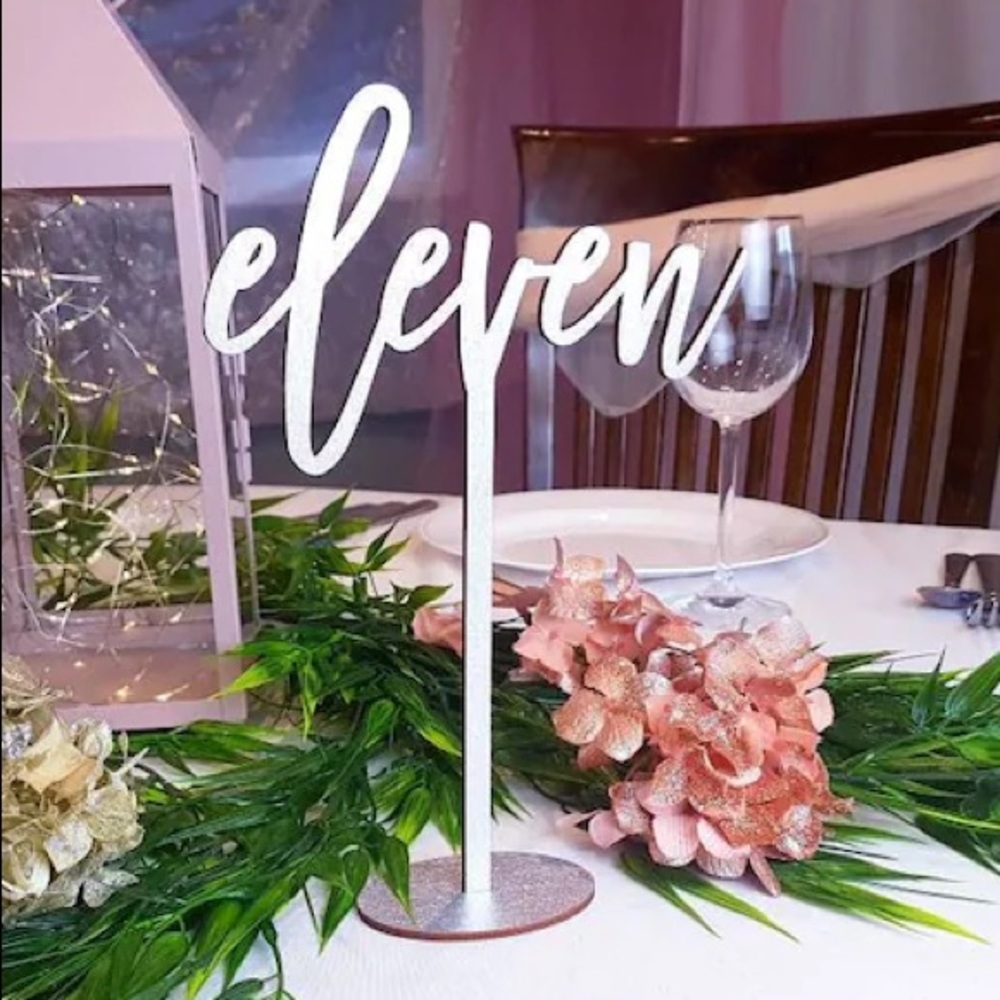 Wedding table numbers